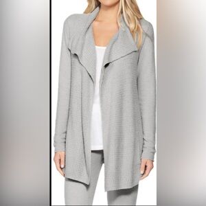 Barefoot Dreams Cozy Soft Light Gray Women's Sweater